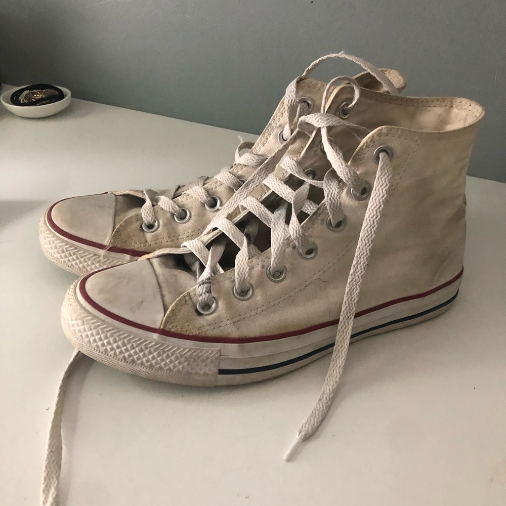 white high top converse
